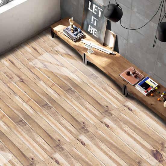 Samolepka na dlaždice DIY Dřevěná textura Statická podlahová samolepka Samolepky na zeď pro domácnost