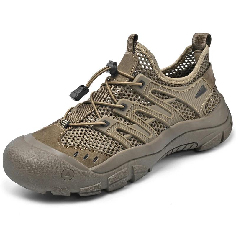 

Breathable Men Mesh Shoes Classic Running Sneakers for Man Outdoor Light Casual Sandals Comfortable Slip on Walking Shoes Hombre 38