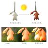 Color Changing Roast Duck Hanging Car Ornament Funny Cute Decoration Pendant Car Decoration (2pcs)