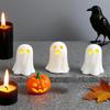 Halloween Ghost LED Light Up Halloween Decor Creative Glowing Ghost Ornament Illuminated Halloween Gift Desktop Home Decoration