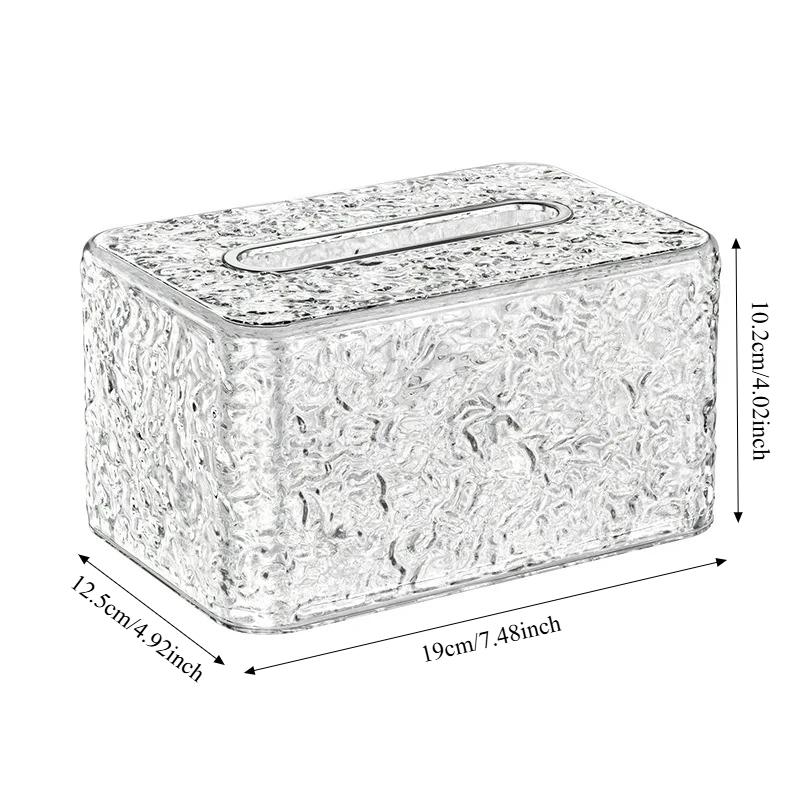 Living Room Tissue Box Premium Luxury Desktop Organizer Napkin Paper Dispenser Multi Function Tissue Bag Paper Holder Essential
