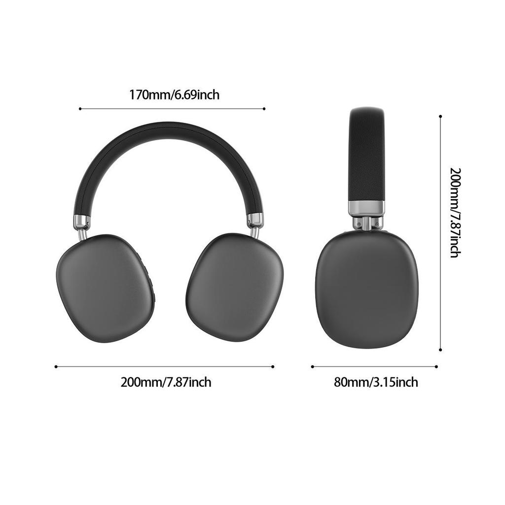 2026 Wireless Over-Ear Headphones: Customizable, Long Battery, High-Quality Sound, Bluetooth, Apple Compatible