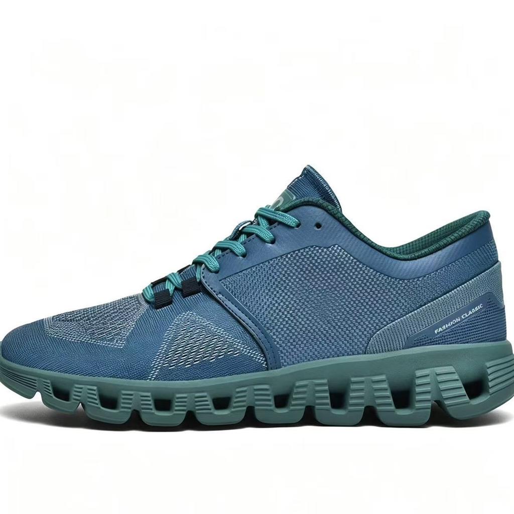Marathon sports shoes men's lightweight breathable fly-woven mesh running men's shoes lightweight cushioning