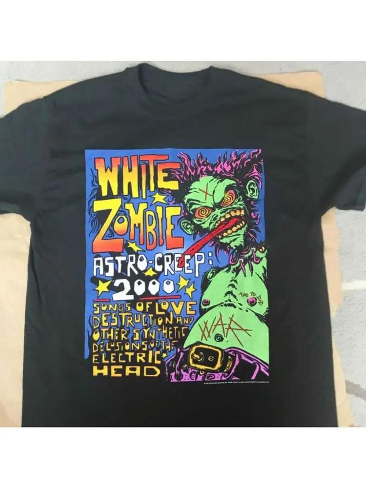 White Zombie Concert Music Black T-Shirt Cotton Unisex