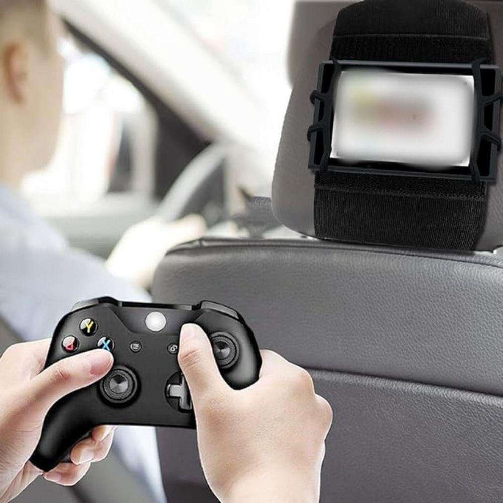 Black Car Headrest Tablet Holder Tablet Mount for Car Back Seat Road Trip Essential