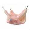 Guinea Pig Hanging Bed, Soft Plush Warm Enclosure Accessory S Pink