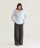 Oteumilkape Relaxed Open Collar Blouse - Sky Blue
