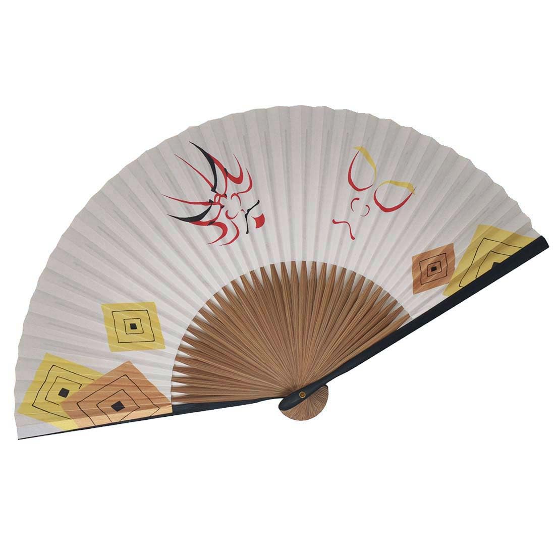 paper folding fan dyed bone shading Yamani [KYOTO YAMANI] Men s 21.5cm