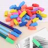 20/50PCS Chisel Shape Pencil Nib Protective Cap 2-in-1 Pen Top Protector Erasers  Students Gift