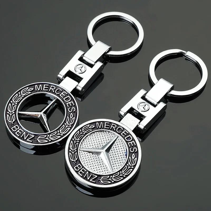 Pegatina de Coche Caliente 1 Pieza Llavero con Logo de Coche de Metal de Alta Calidad Para Mercedes Benz AMG Smart W205 C300 W203 W206 W108 W124 W126 W140 W1