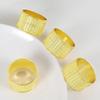 4 Pcs Zinc Alloy Die-casting Bead Curtain Napkin Ring Bead Section Napkin Buckle Golden Silver Napkin Ring Kitchen Decor Supplie