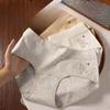 Women's Spring and Autumn Color Cotton Mid Waist 10A Antibacterial Crotch Underwear