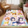 Girl Power Celebration Floor Mat Suitable for Outdoor Dining Room Kitchen Playrooms Anti-slip Rug Anime Office Decor Gift for Festivals