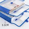 A4 Portable Snap Button File Bag Large-Capacity Document Bag Examination Paper Storage Bag File Organizer School Supplies