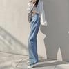 Women's High Waist Light Blue Wide Leg Jeans (Spring 2022 Collection)