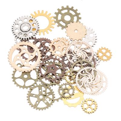Sortierte antike Vintage Zahnrad Anhänger für Schmuck DIY Zubehör (Gemischte Farbe)
