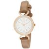 Fieldwork Analog Ist Watch, Pink Gold with Leather Strap, Brown, Women's, ASS161-4