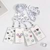 New Hard Card Sleeve with Lovely Dog Pattern Slide Cover Anti-Lost ID Holder for Student Photo Card Protector