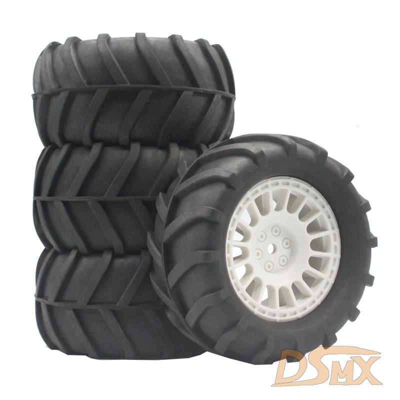 4PCS 85mm 12mm Hex Monster Truck Wheel Rubber Tires for SCY 16101 Pro 16102 Pro WLTOYS 144001 144010 1/16 Off-Road RC CarParts