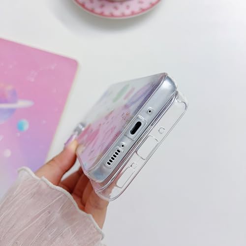 Applicable To Galaxy A55 Transparent Phone Case Star Moon Planet Anti-drop Silicone Case Women's