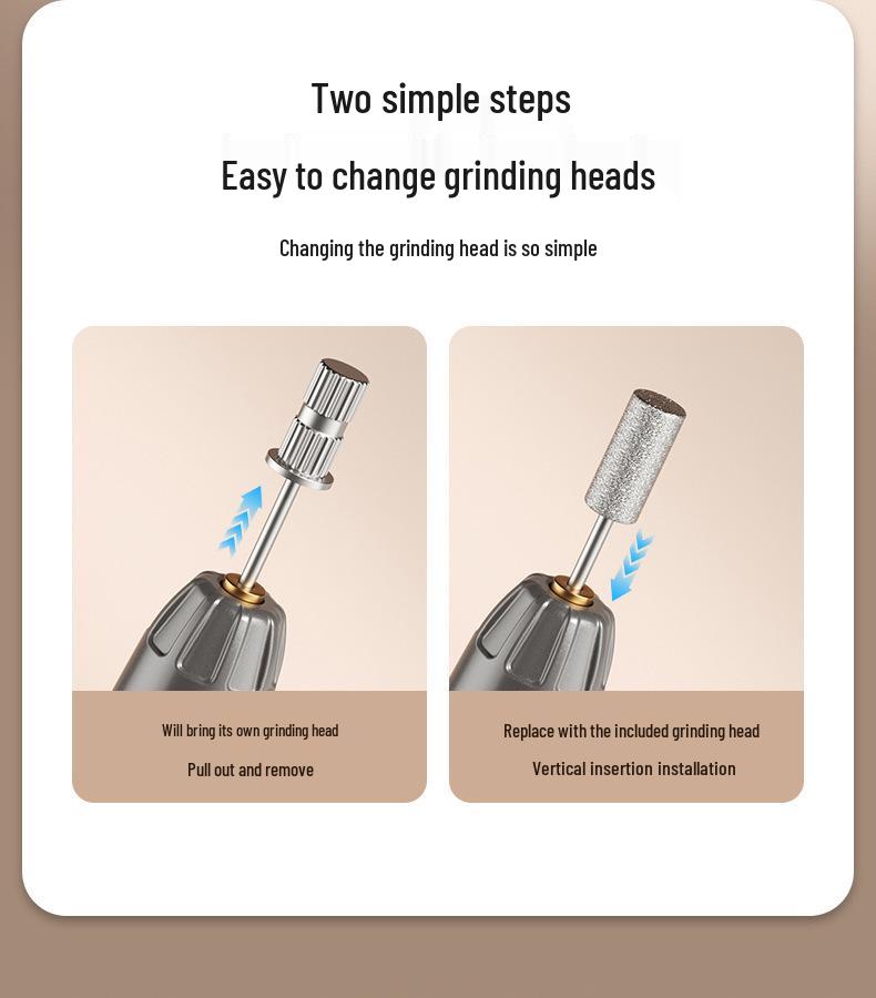 Electric Nail File & Polisher with UV Lamp