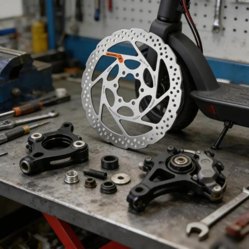 Rotori Freni a Disco per Monopattino Durata Componente Disco Freno Monopattino Elettrico Accessori Per Migliora Sicurezza e Controllo