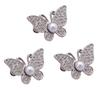 Pack Of 3 Adjustable Butterfly Waist Buckles Metal Jeans Waistband Tightener For Women NonSewing Waist Extender