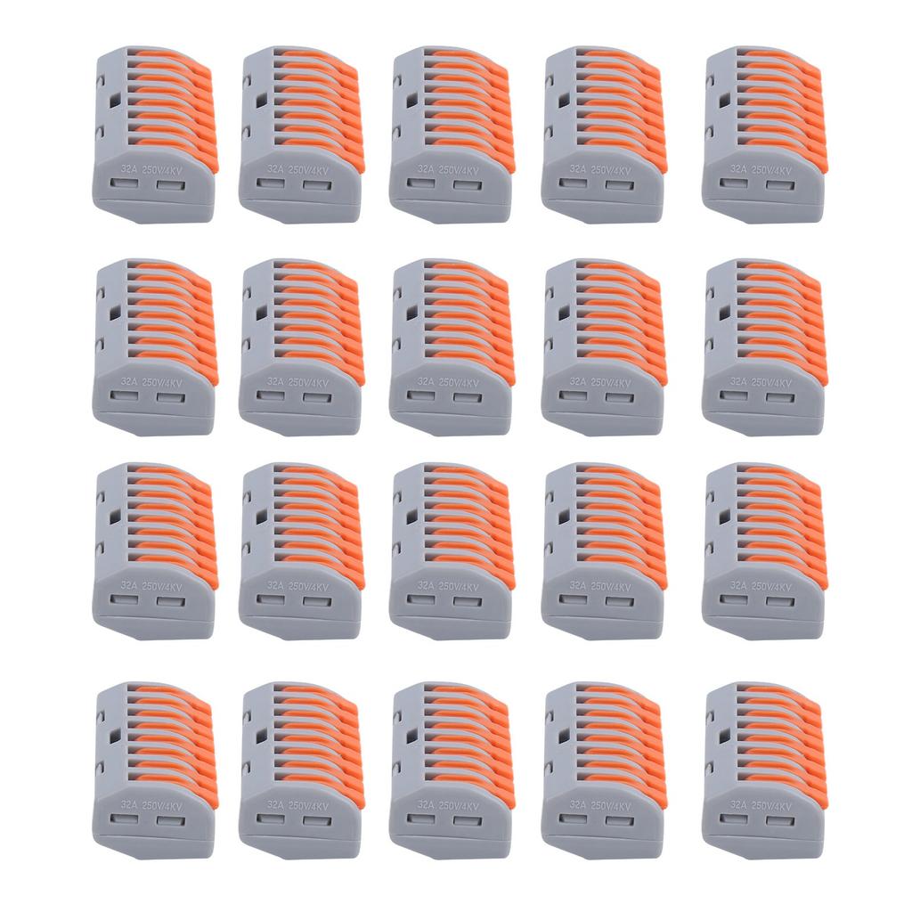 20Pcs Push Wire Wiring Connector  Quick Connect Terminal Blocks PCT-218