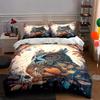 Owl Autumn Motif. Bedding Duvet Cover Sets Duvet Covers Pillowcases Gifts (1 * Duvet Cover 2 * Pillowcases, Without Duvet Insert)