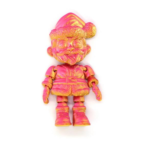 Yousheng Santa Fridge Magnet Movable Joints Christmas Ornaments 3D Printed Festive Fridge Decor Unique Party Gift