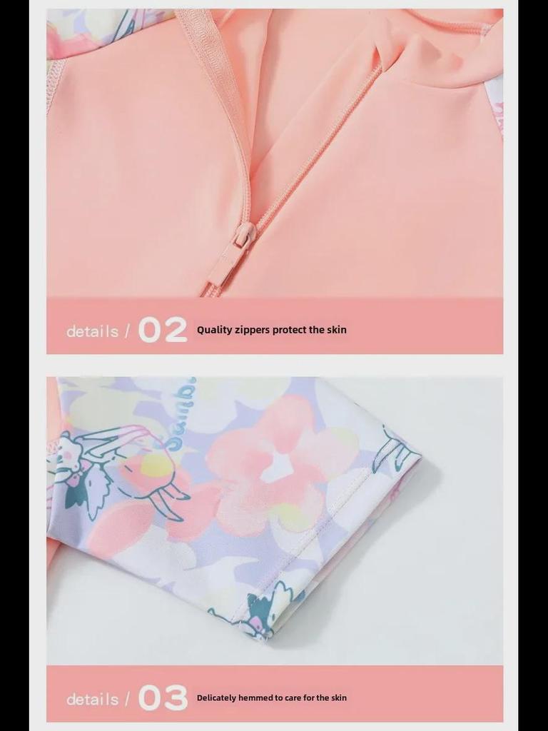 2024 Girls' One-Piece Swimsuit: Fresh Summer Style for Kids - Perfect for Beach and Hot Springs