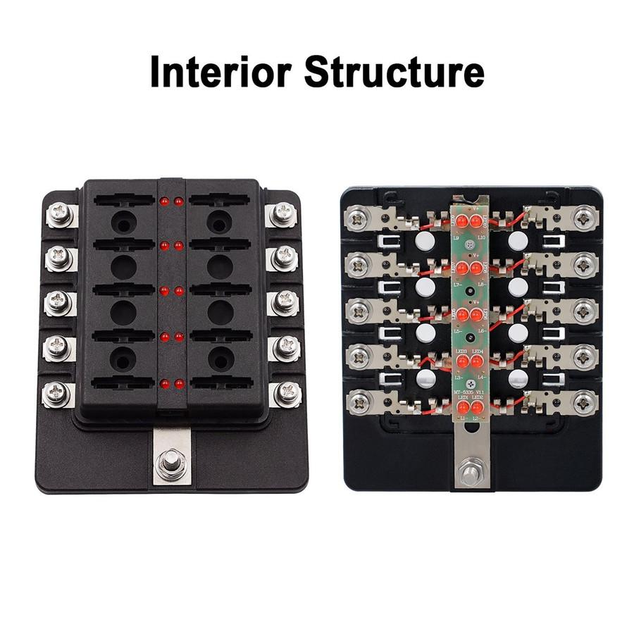 10 Way Fuse Box With Accessories