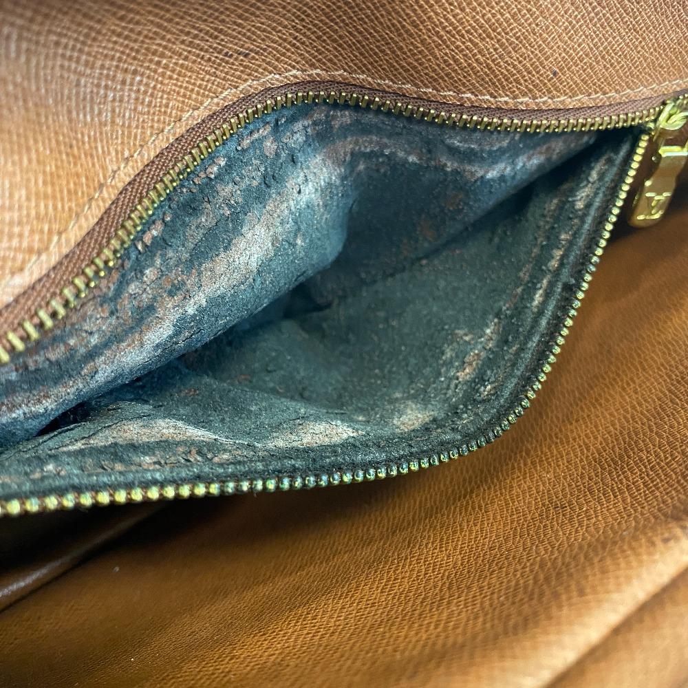 LOUIS VUITTON M51827 second Monogram leather Marly Dragonne Clutch bag Brown leather unisex Used