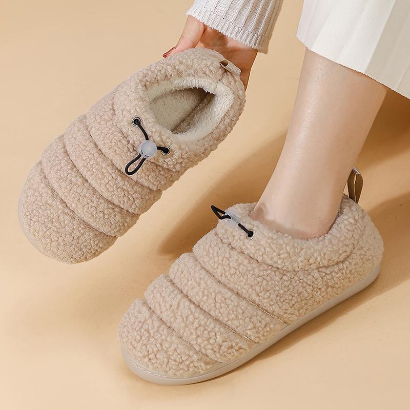 Slippers Woman Winter Warm Style Fluffy Slippers Fur Plush Women's Home Slippers Comfort Indoor Cotton Shoes Female Footwear