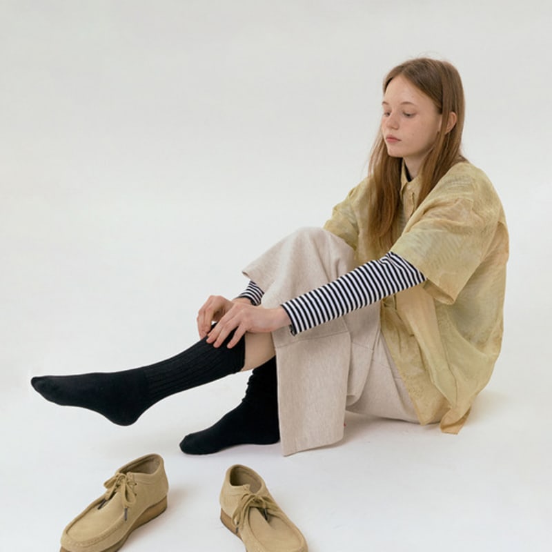 sinkingdeeper slouchy socks (black)