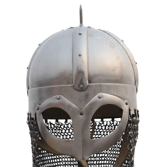 Gjermundbu Helmet with Aventail Viking Helmet Medieval Steel Armor Wearable LARP Reenactment Cosplay Gift