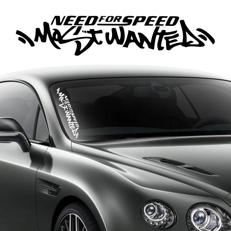 30x6CM Lustig Weiß Need for Speed Scratch Auto Auto Windschutzscheibenaufkleber Vinylaufkleber Universal Fenster Autotür Autozubehör