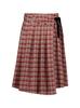 SETUP-EXE Check Wrap Skirt/Red