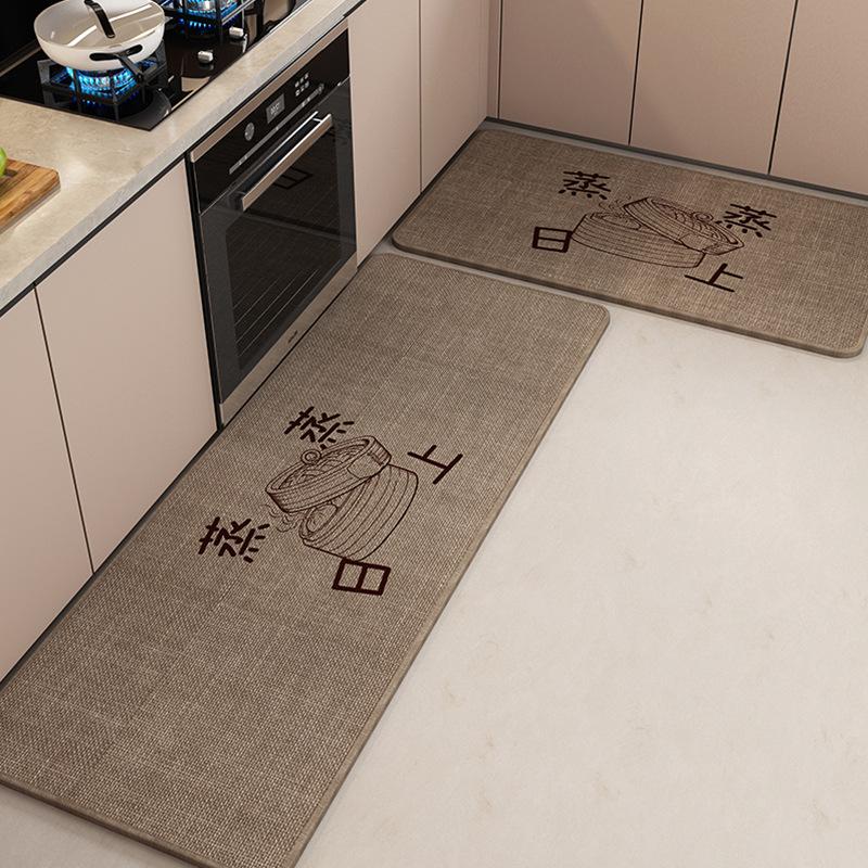 Tkaná kuchyňská podložka na podlahu Protiskluzová Pratelná Odolná proti nečistotám Absorpční Silná Vstupní rohožka Rohožka