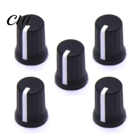 Knob Caps 5Pcs Universal EQ Rotary Replacement Wear Resistant Mini Size Simple Installation Equalizer Potentiometer Fader Knobs Rubber Covers