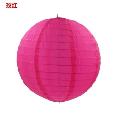 

1PC 12 Inch Round Chinese Cloth Lantern for Xmas Wedding Brithday Decor Hang Waterproof Festival Lanterns Party Decoration Ball cloth lantern 30cm ярко-розовый