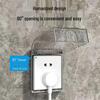 86 Type Waterproof Switch Socket Cover - Bathroom Splash-Proof Transparent, Glue-Free, No-Trace
