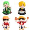 One Piece: Eight Character Model Figures - Luffy, Zoro, Nami & More