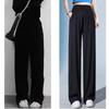 Pants for Summer Thin Style Without Abdomen Without Strangling Belly Wear Ice Silk Wide-leg Pants Drawstring Air Conditioning Droop Casual Pants