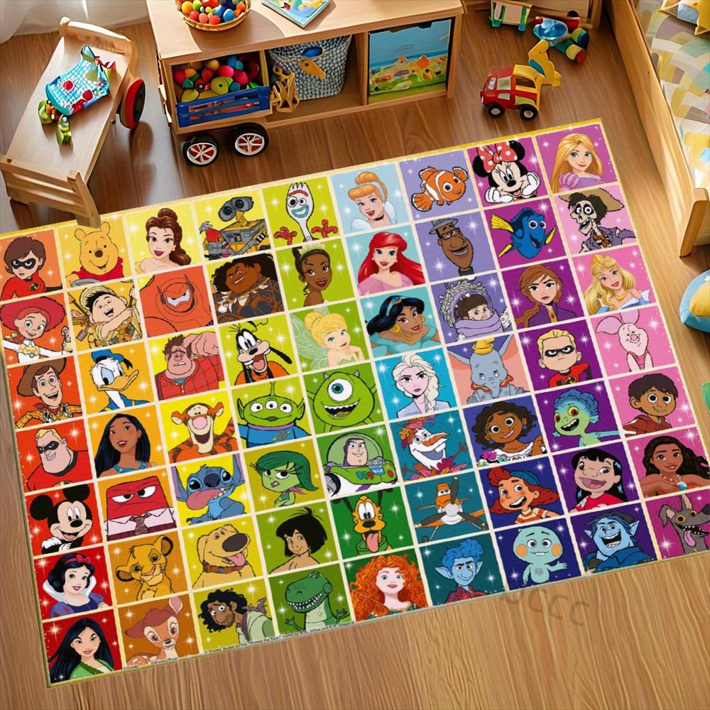 

Disney Colorful Cartoon Character Velvet Area Mat Non-Slip Soft Ideal for Living Room Bedroom Perfect for Spaces Design Mat 40X60CM