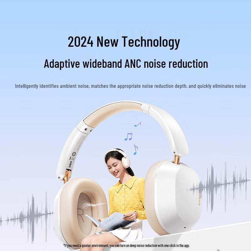 Ugreen HiTune Max5c Adaptive Noise Cancelling Bluetooth Headphones