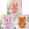 Plush Bear Keychain With Flower Design For Kids And Adults