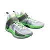 Li Ning Wade Fission 7 Basketball Shoes Men's Mid top Microcrystalline Gray/Fluorescent Neon Green/Ebony Black ABPR025-1