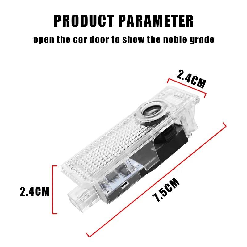 BBJK3 2Pcs LED Car Interior Decoration Lamp Door Light Bulb For BMW X4 X1 X3 X5 E46 M1 E90 M2 M5 M3 M6 E87 M Power F20 E60 Car Sticker