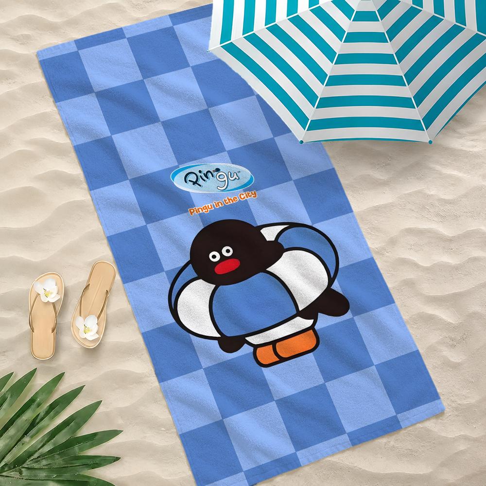 Cartoon P-Pingu Towel Towel beach towel, quick drying absorbent bath towel for Swim,Gym,Camping,Outdoor